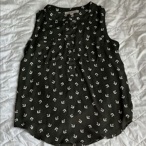 Women's Black Sleeveless Top